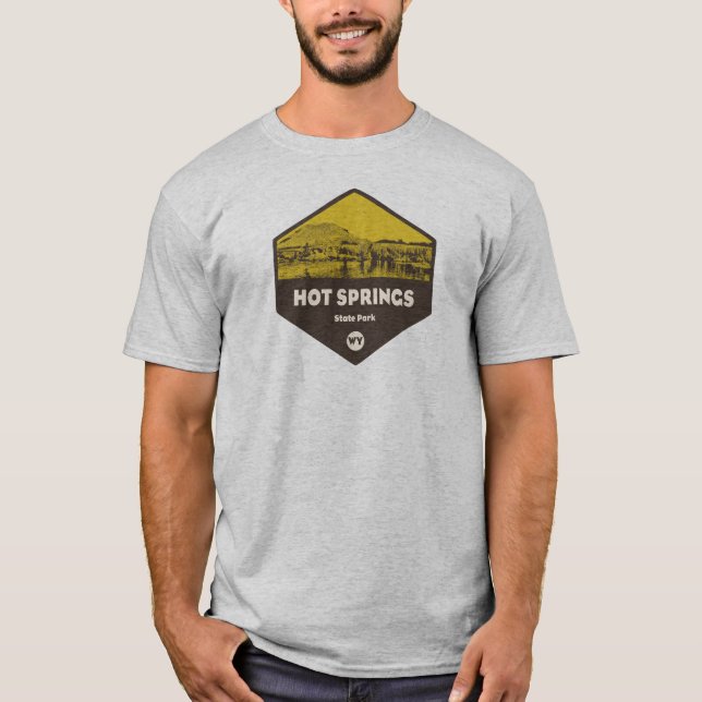 T-shirt Hot Springs State Park Wyoming (Devant)