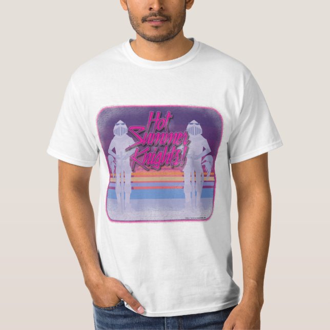 T-shirt Hot Summer Knights Funny Humour saisonnier (Devant)