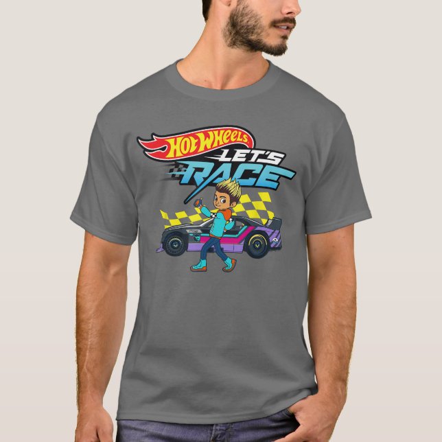 T-shirt Hot Wheels Lets Race Coop In It to Win It (Devant)