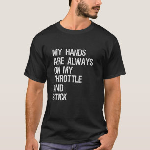 T-shirt Hotas Mains Sur La Goutte Et Stick Innuendo Pour L
