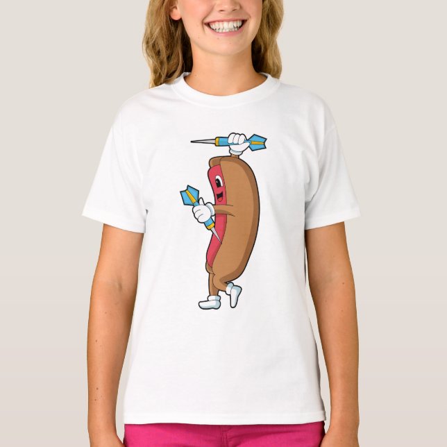 T-shirt Hotdog à Darts avec Dart.PNG (Devant)