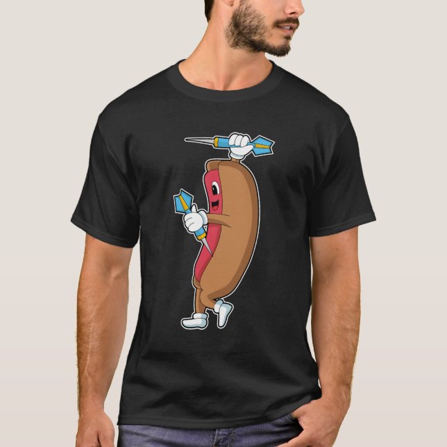 T-shirt Hotdog à Darts avec Dart.PNG (Devant)