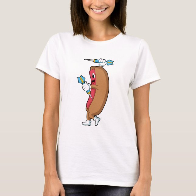 T-shirt Hotdog à Darts avec Dart.PNG (Devant)