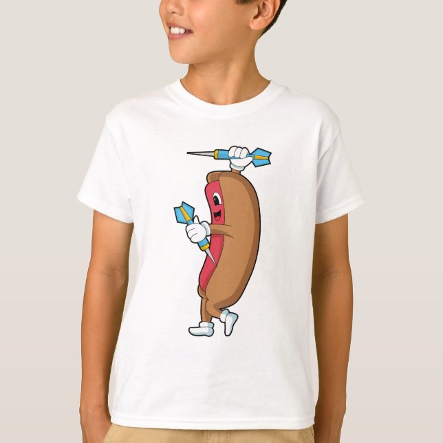 T-shirt Hotdog à Darts avec Dart.PNG (Devant)