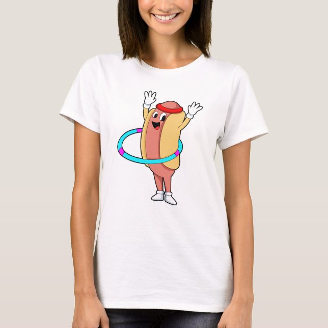 T-shirt Hotdog at Fitness avec Flywheel (Devant)