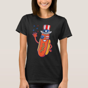 T-shirt Hotdog Ce n'est pas 4 juillet jusqu'à ce que mon W