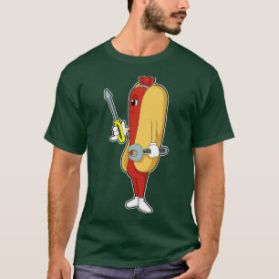 T-shirt Hotdog Comme Mécanique Avec Outil
