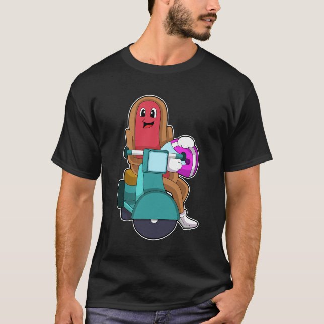 T-shirt Hotdog en vélo avec Scooter.PNG (Devant)
