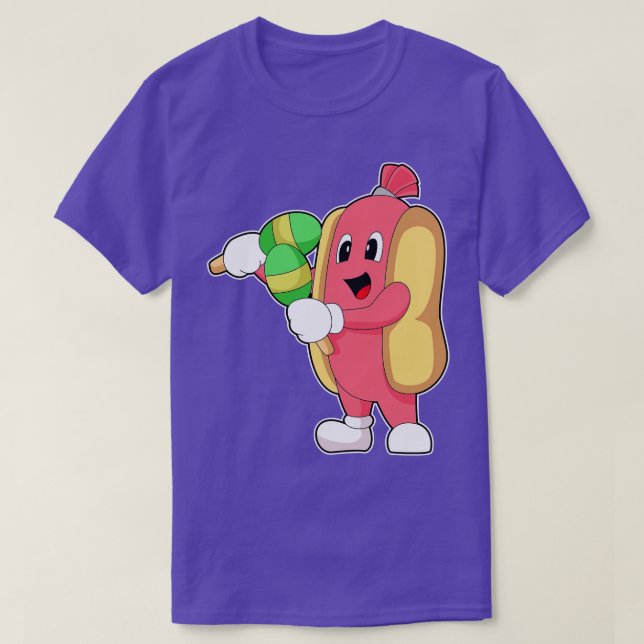 T-shirt Hotdog Rattle Music (Design devant)