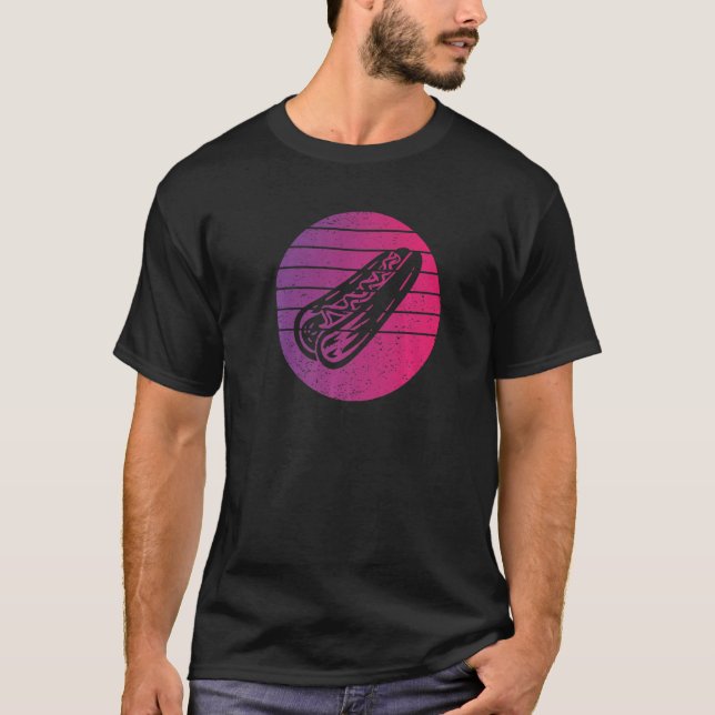 T-shirt Hotdog Retro Style Vintage 8 (Devant)