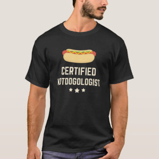 T-shirt Hotdogolist Certifié Hot Dog Cadeau Tee