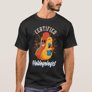 T-shirt Hotdogologue certifié Hotdog Franks Saucisson Hot