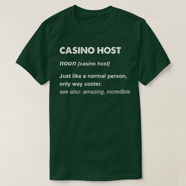 T-shirt Hôte Casino (Design devant)