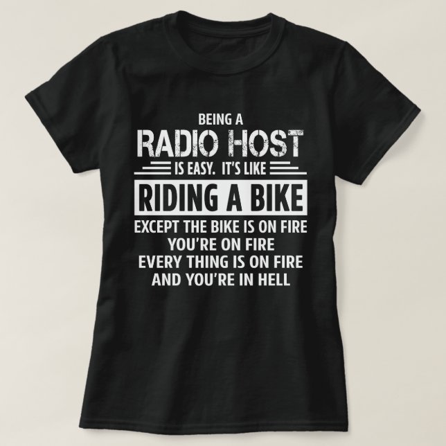T-shirt Hôte radio (Design devant)