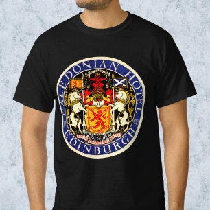T-shirt Hôtel Caledonian Édimbourg Écosse Voyage Rétro