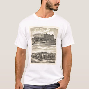 T-shirt Hôtel centennal, Tecumseh, et Neb, Nébraska