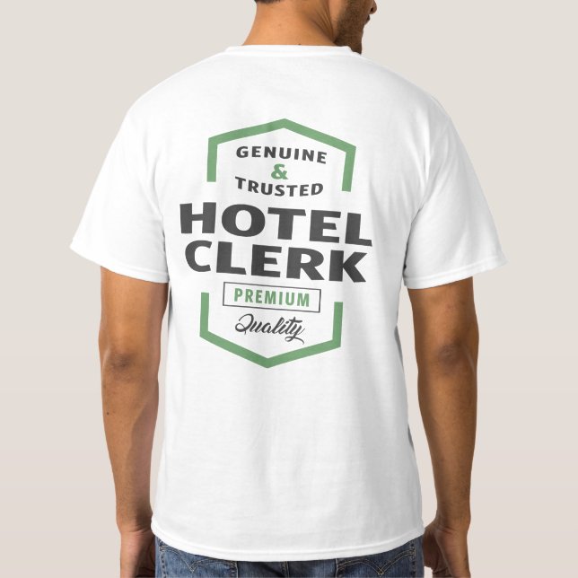 T-shirt Hotel Cleck Logo Idées cadeaux. (Dos)