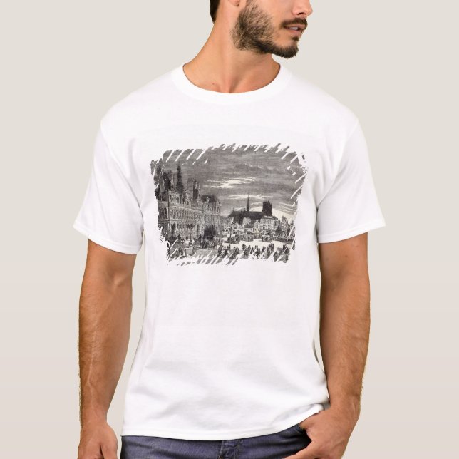 T-shirt Hotel de Ville, Paris, 1847 (Devant)
