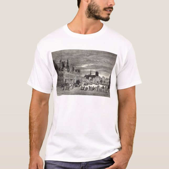 T-shirt Hotel de Ville, Paris, 1847 (Devant)