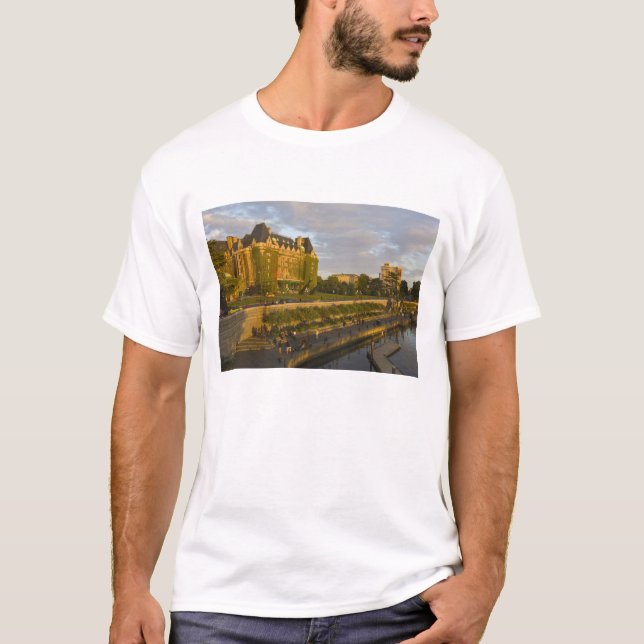 T-shirt Hôtel Empress et front de mer Inner Harbour, (Devant)