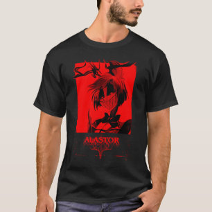 T-shirt Hôtel Hazbin Alastor Radio Démon Tout en Rouge Art
