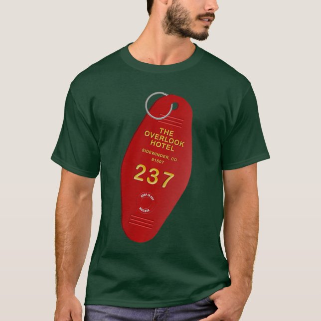 T-shirt Hotel Overlook Room 237 Key Fob Horror Gift Premiu (Devant)