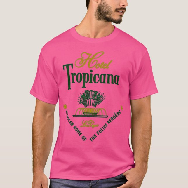 T-shirt Hotel Tropicana Retro - Las Vegas Vintage (Devant)