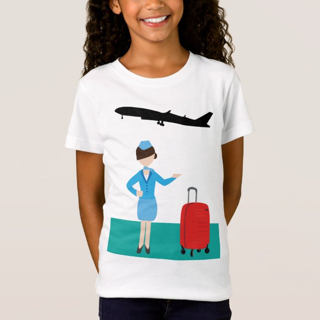 T-Shirt Hôtesse de l'air (Devant)