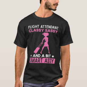 T-shirt Hôtesse de l'air Stewardess Équipage de Cabine Drô