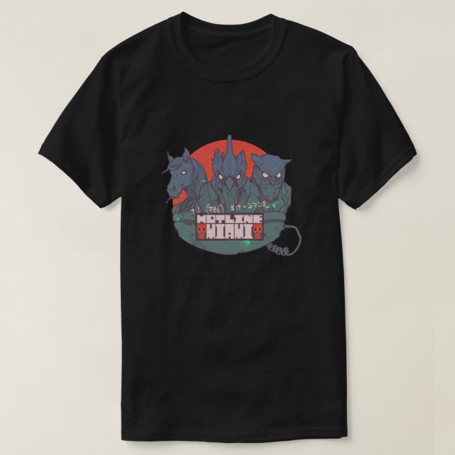 T-shirt HOTLINE MIAMI Classic (Design devant)