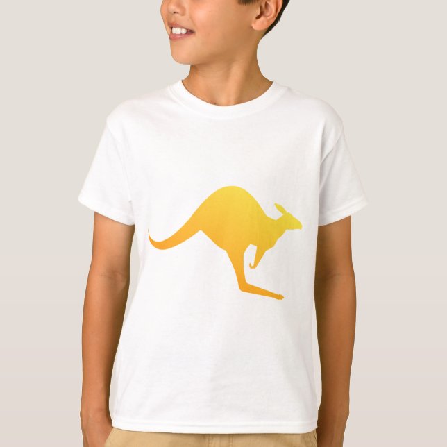 T-shirt Houblonnage australien orange de kangourou de (Devant)