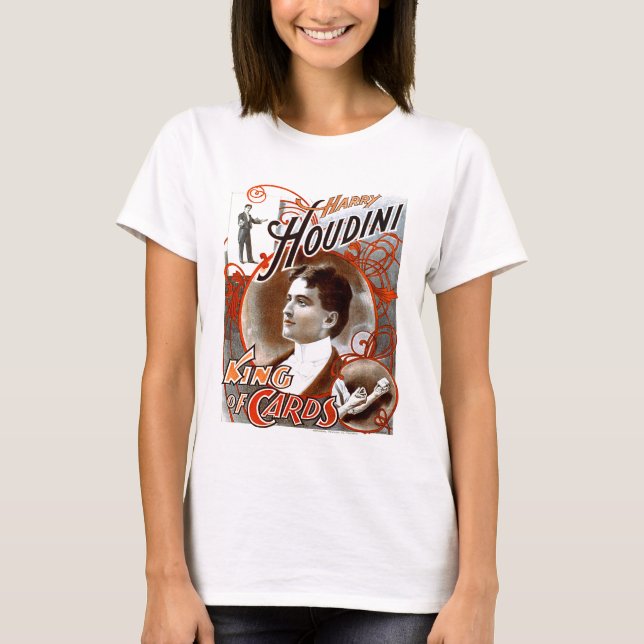 T-shirt Houdini - roi des cartes (Devant)