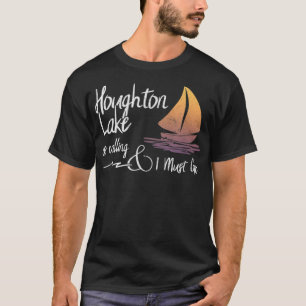 T-shirt Houghton Lake Le lac Michigan est en train de s'ap