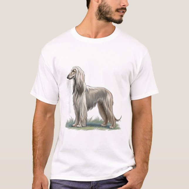 T-shirt Hound afghan (Devant)