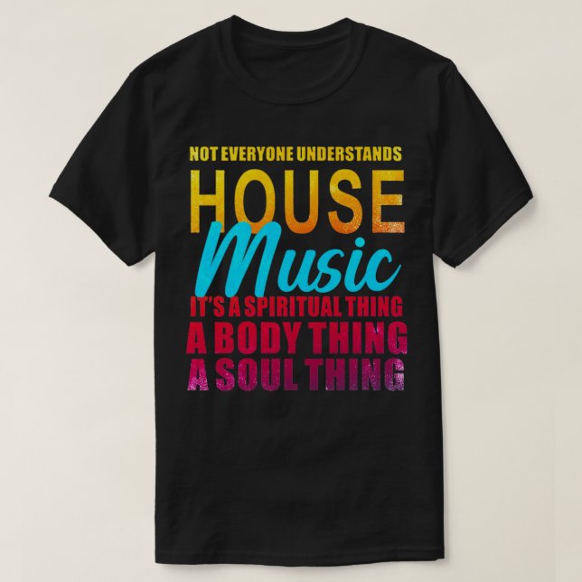T-shirt House Music7 (Design devant)