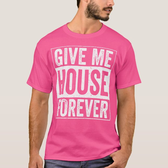 T-shirt House Music Edm Dj Raver (Devant)