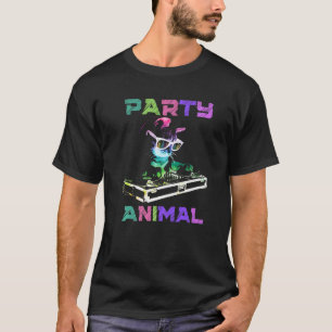 T-shirt House Music Rave Cat Party Animal Kitty Dj Youth C
