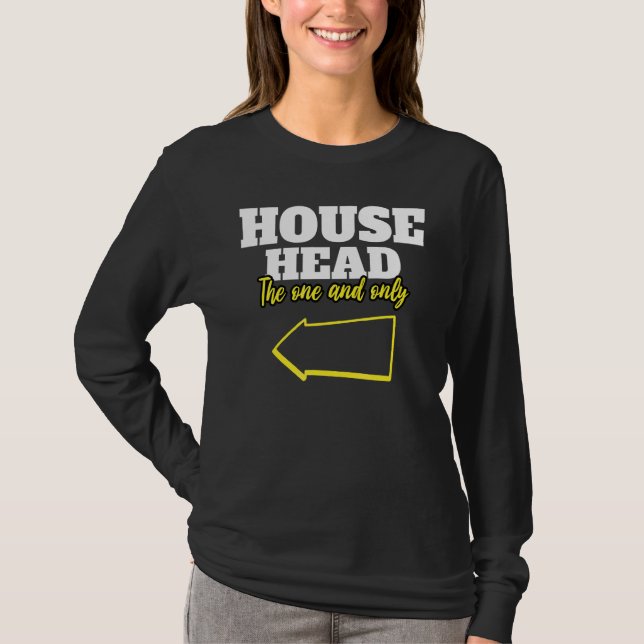 T-shirt House Music Rave House Head (Devant)