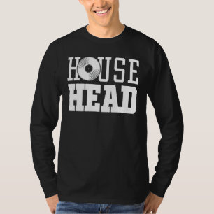 T-shirt Househead - House Music DJ Vinyl EDM Festival