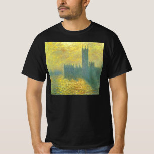 T-shirt Houses of Parliament, ciel orageux de Claude Monet