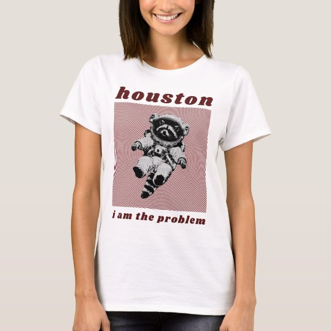 T-shirt Houston, j'ai un problème (Devant)