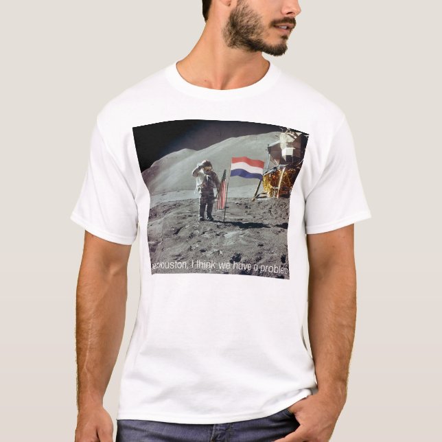 T-shirt Houston, je pense que nous avons un problème (Devant)