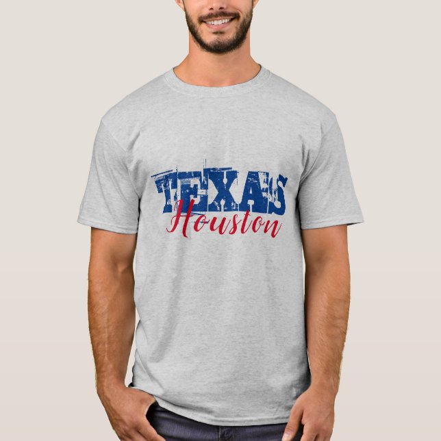 T-shirt Houston Texas Double Police (Devant)
