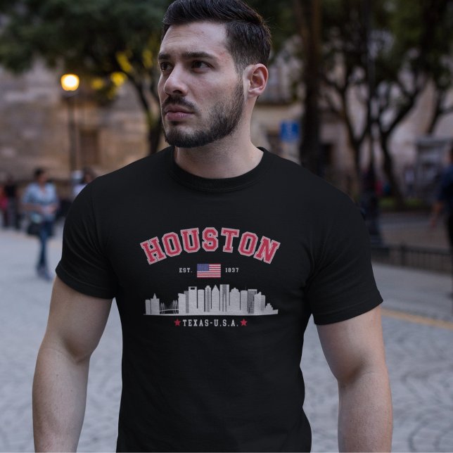 T-shirt Houston Texas Modern Skyline  (Créateur téléchargé)
