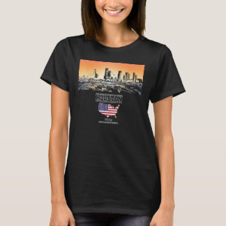 T-shirt houston texas Skyline Vacances Souvenir ville