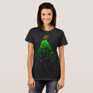T-shirt Houx de fête de Noël d'arbre de Noël joyeux tr