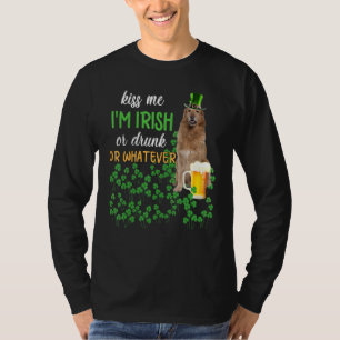 T-shirt Hovawart Kiss Me Je suis Irlandais Ou Irlandais Ou