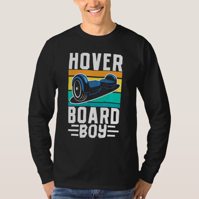 T-shirt Hoverboard Boy One Wheel Electirc Float Skateboard (Devant)