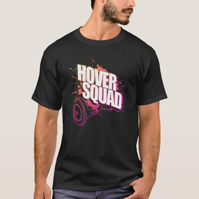 T-shirt Hoverboard de Cool de l'escouade de vol stationnai (Devant)