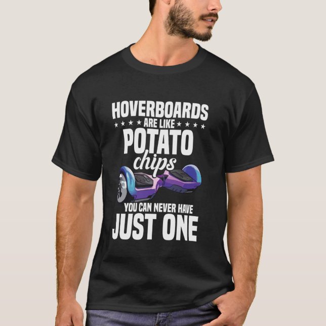 T-shirt Hoverboarder Kart Frites Hoverboard Trottinette  (Devant)